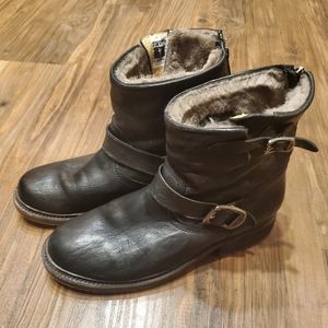 FRYE moto boots. Like new, size 10.